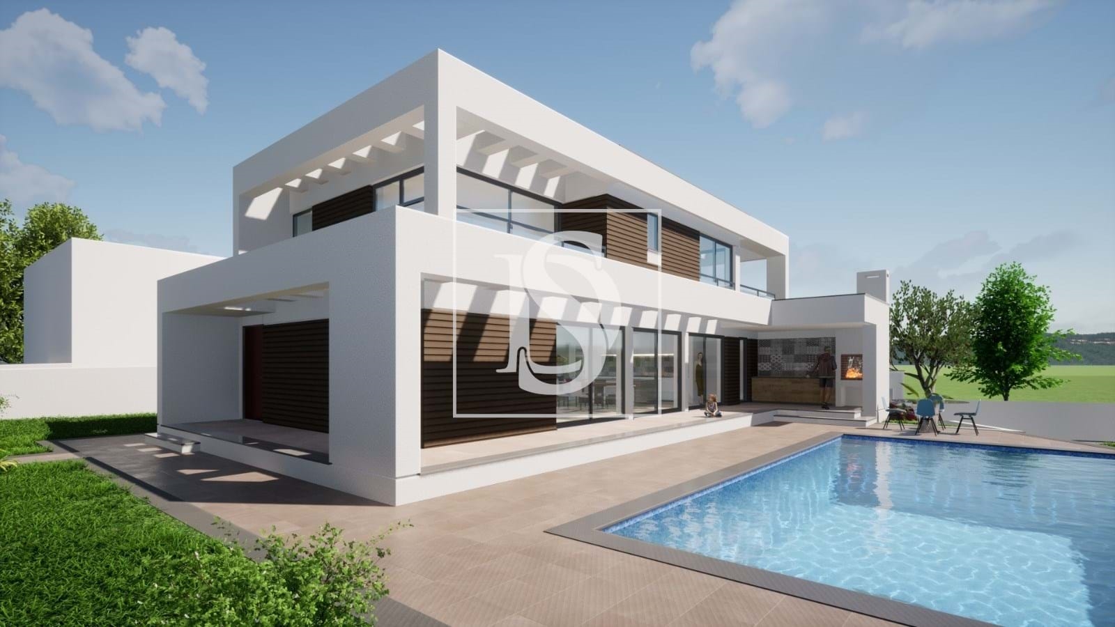 Moradia T3 com piscina/Nova a estrear/ Costa de Prata/Campo/€495.000